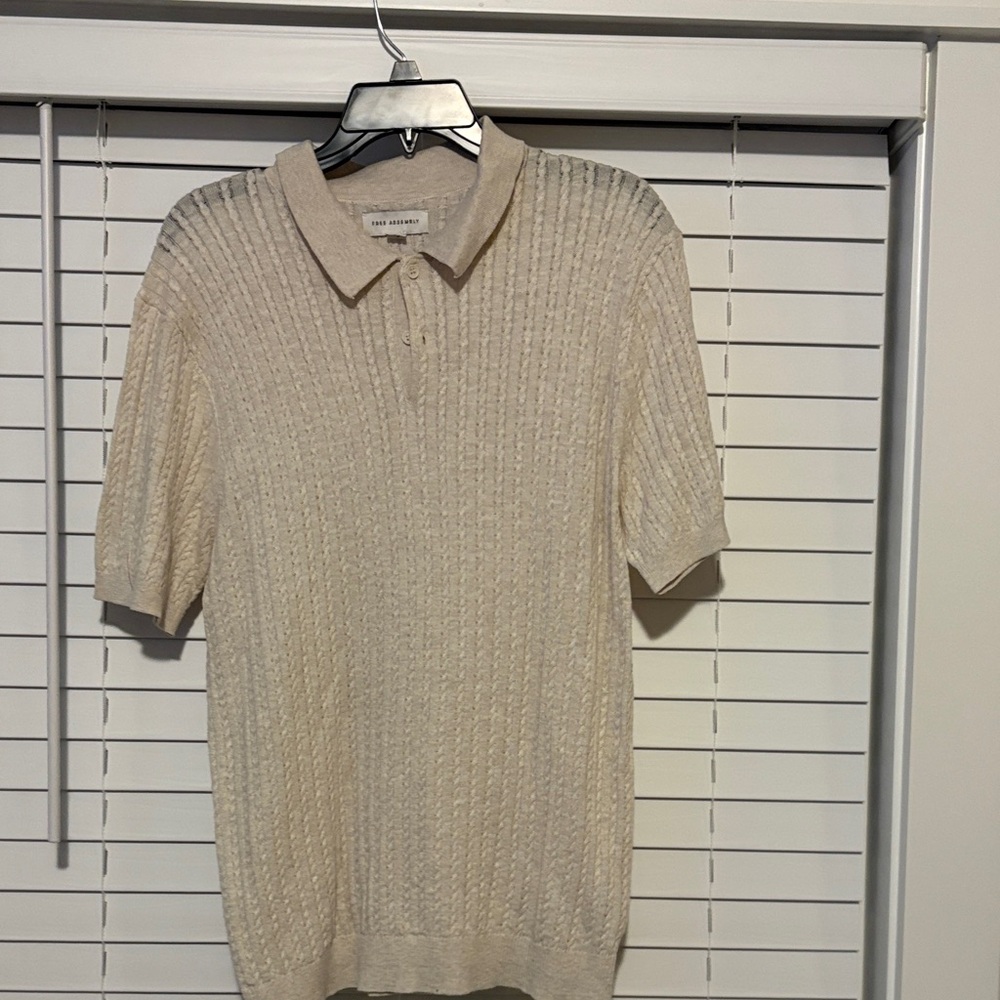 Elegant Beige Polo Shirt for Men